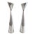 1994 Post Modern Karim Rashid Nambé Studio Silver Candlesticks 604- Set of 2 For Sale