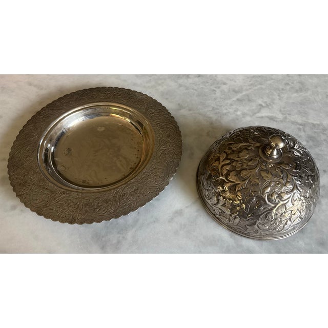 Vintage Silverplate Large Covered Serving Dish For Sale In Austin - Image 6 of 9