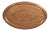 Large Persian Persepolis Repoussé Copper Oval Tray, Circa 1950 For Sale