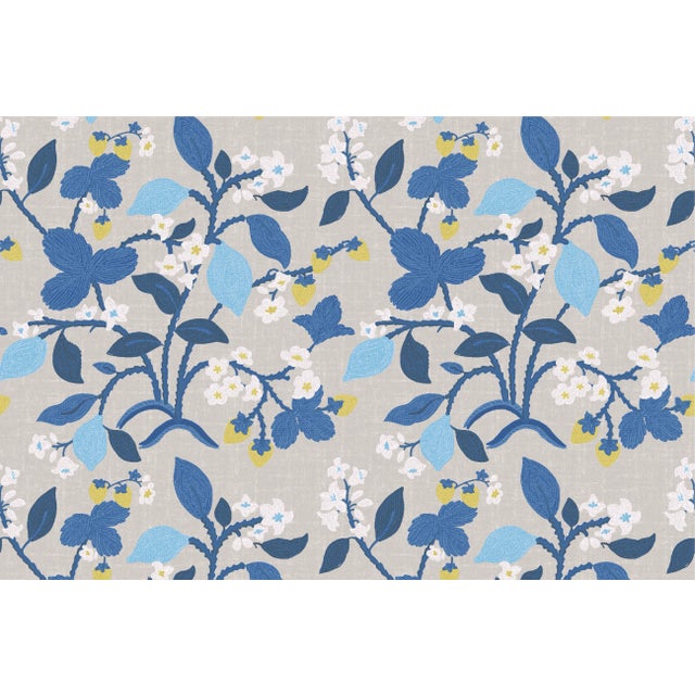 Strawberry Hill Ocean Fabric Sample For Sale