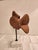 Contemporary Elegant Carved Wooden Fish Float-Mounted on a Marble Stand For Sale - Image 4 of 13