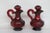 Avon Cape Cod Collection Ruby Red Glass Cruet Oil and Vinegar Set of Two 4203b For Sale - Image 4 of 12