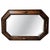 Antique Edwardian Octagonal Dark Oak Wall Mirror with Spindle Detail, 1910 For Sale - Image 6 of 6