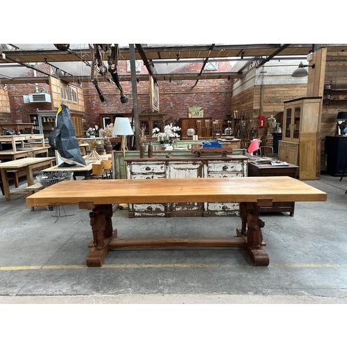 Solid Elm Mountain Table, 1950s For Sale - Image 4 of 18