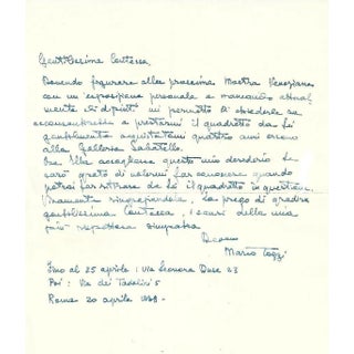 Mario Tozzi - Original Manuscripts - 1930s For Sale