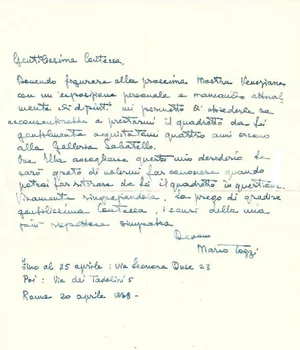 Mario Tozzi - Original Manuscripts - 1930s