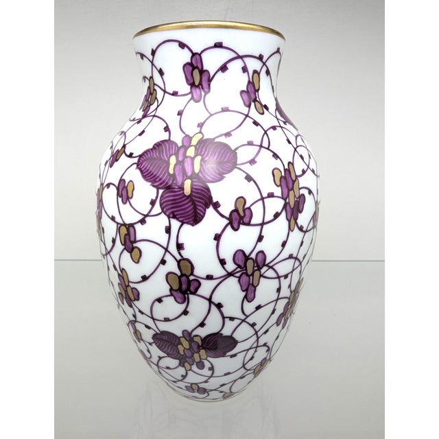 Antique Art Nouveau Vase by Adelbert Niemeyer for KPM Nymphenburg, Germany, 1906 For Sale - Image 9 of 9
