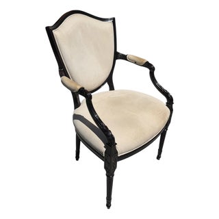 Gianfranco Ferre Home Regency Style Arm Chair For Sale