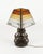 Mid-Century Table Lamp Iron and Hammered Glass Longobard Style, Italy, 1970s For Sale - Image 13 of 14