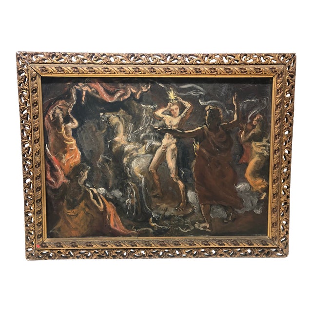 1950s Religious-Themed Original Painting by Joseph Grimeland, Framed For Sale