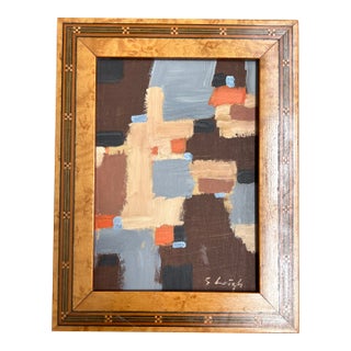 Contemporary Original Abstract Painting by Stephen Heigh “Land Formation” For Sale