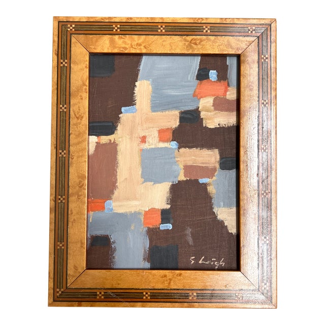 Contemporary Original Abstract Painting by Stephen Heigh “Land Formation” For Sale