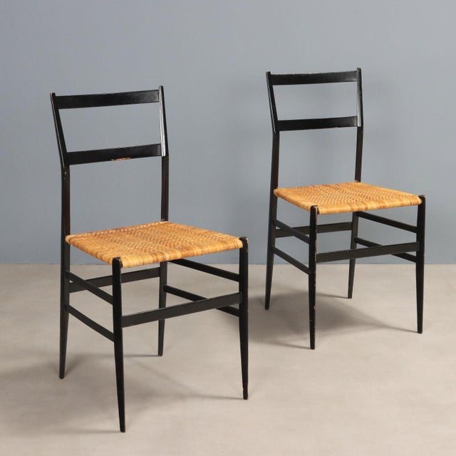 Vintage 699 Superleggera Chairs by Gio Ponti for Cassina, Italy, 1960s, Set of 2 For Sale - Image 10 of 10
