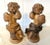Antique Pair of Hand-Carved Wooden Putti With Instruments For Sale - Image 4 of 10