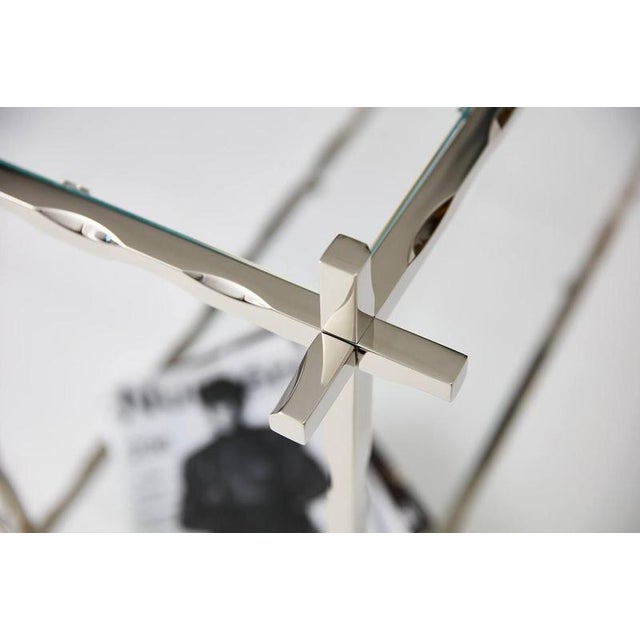 Contemporary Geometric Fluide Side Table by Jennifer Midoz For Sale - Image 3 of 10