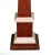Wood Obelisk Lacquered in Porphyry and White Carrara, 1970s, in Very Good conditions. Designed 1970 to 1979
