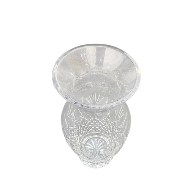 Exquisite vintage crystal centerpiece vase by Waterford, masterfully crafted in Ireland in the retired and highly sought-...