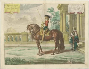 Equestrian Dressage Horse, 1743, Paper