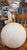 Mid-Century Modern 1960s Mid Century Modern White Sphere Table Lamp For Sale - Image 3 of 9