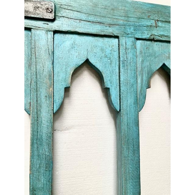 Gate Triple Arched With Spires Blue For Sale - Image 13 of 13