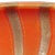 Barbini Vintage Murano Barbini Persimmon Orange Gold Flecks Copper Aventurine Stripes Italian Art Glass Large Bowl For Sale - Image 4 of 5