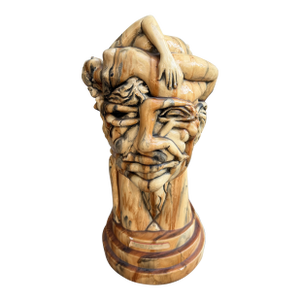 “Something on His Mind: The Crazy Man,” #1 of 64 Plaster Casts Copyright 1972