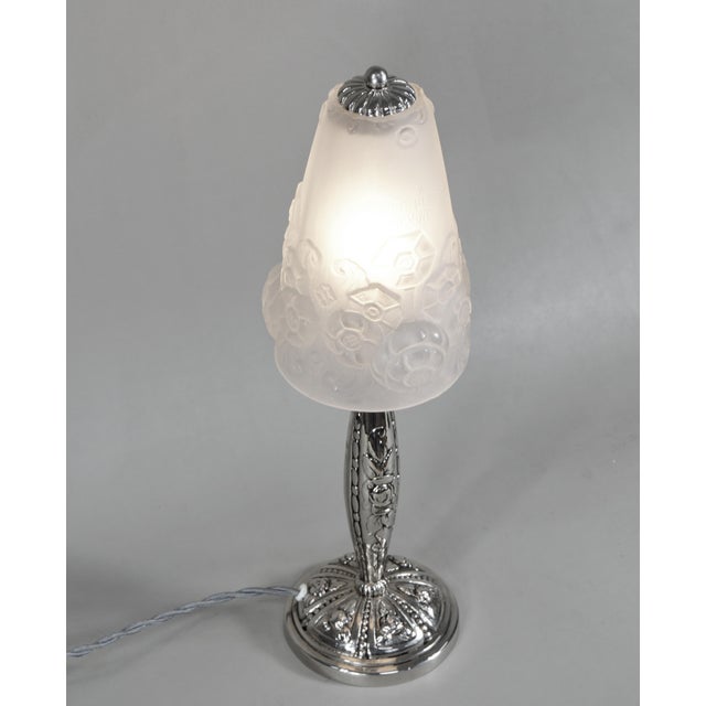 French Art Deco Table Lamp by Muller Freres 1920s France For Sale - Image 6 of 12
