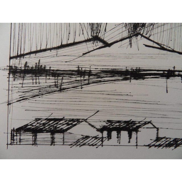 Modern Bernard Buffet, Mount Vesuvius, Etching For Sale - Image 3 of 4