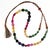 Emerald Multi Color Graduated Sapphire Necklace Expanbable For Sale - Image 8 of 8