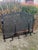 The screen measures 35" tall x 49" wide x 19 1/2" deep at the base. Each andiron is 25" tall x 15" wide x 20" deep. The...