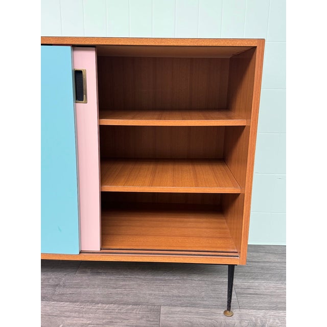 Blue Vintage Italian Sideboard, 1960s For Sale - Image 8 of 17