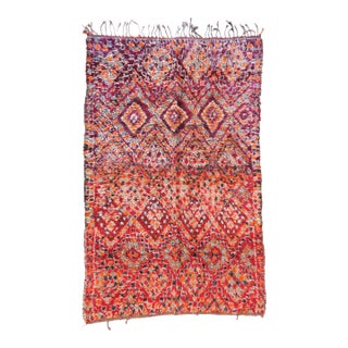 1980s Moroccan Beni M'Guild Rug - 9.2 X 5.9 Ft For Sale