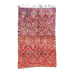 1980s Moroccan Beni M'Guild Rug - 9.2 X 5.9 Ft