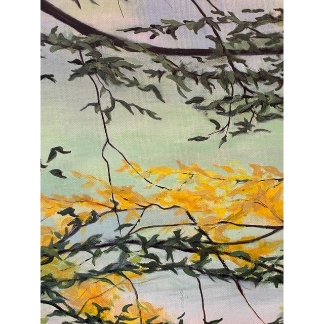 1990s Landscape With Autumn Leaves by James Huntsberger For Sale - Image 5 of 14
