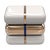 "Passione" Side Table With Bronze and Stainless Steel