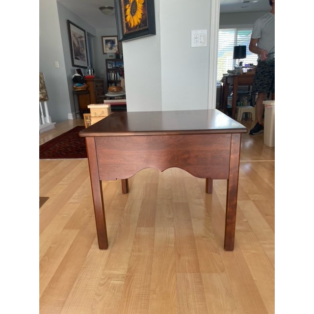 Lexington Furniture 1980s Bob Timberlake Cherry End Table With 3 Drawers For Sale - Image 4 of 7