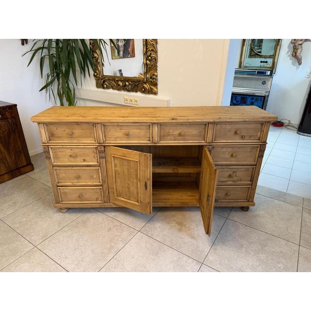 Antique Apothecary Chest of 8 Drawers in Wood For Sale - Image 3 of 15