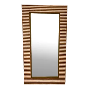 Global Views Modern Wood and Bone Sienna Mirror