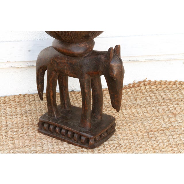 57" Tall Antique Dogon Equestrian Vessel Statue For Sale In Los Angeles - Image 6 of 12
