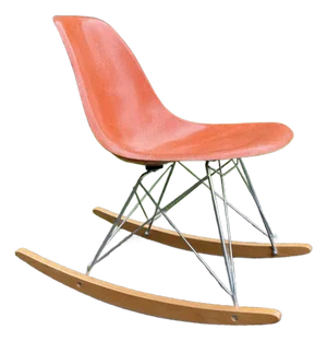 1960s Mid Century Modern Vintage Herman Miller Eames Fiberglass Rocking Chair