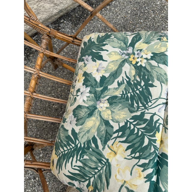 Vintage 1970s Coastal Modern Italian Rattan Chaise Lounge For Sale In Philadelphia - Image 6 of 12