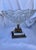 19th Century 19th Century Hollywood Regency Crystal Bowl Marble Bronze Pedestal Compote For Sale - Image 5 of 13