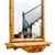 Mid 20th Century Italian Giltwood Pier Mirror With Integrated Console Shelf For Sale In San Diego - Image 6 of 9