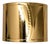 Vintage 1980s Signed Monet Wide Goldtone Cuff Bracelet For Sale