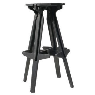Stack Barstool in Charcoal Black by Konstantin Achkov for Lock For Sale