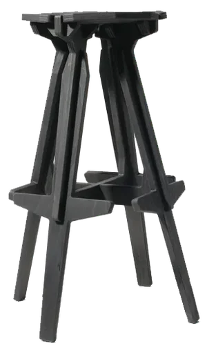 Stack Barstool in Charcoal Black by Konstantin Achkov for Lock