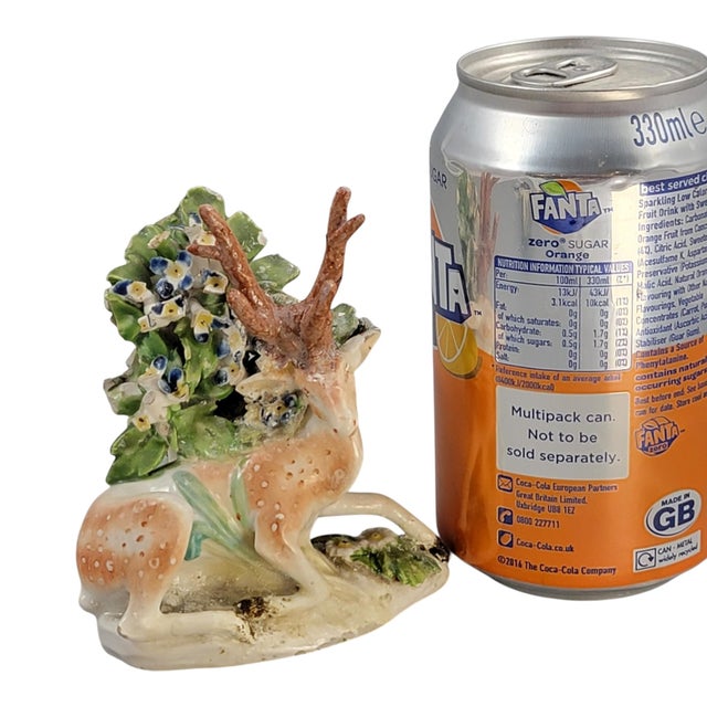 Patch Period Porcelain Recumbent Stag from Derby, 1760 For Sale - Image 8 of 9