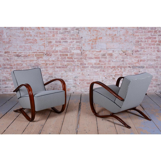 Art Deco H-269 Armchair by J. Halabala for Up Závody, Czech, 1930s For Sale - Image 9 of 12