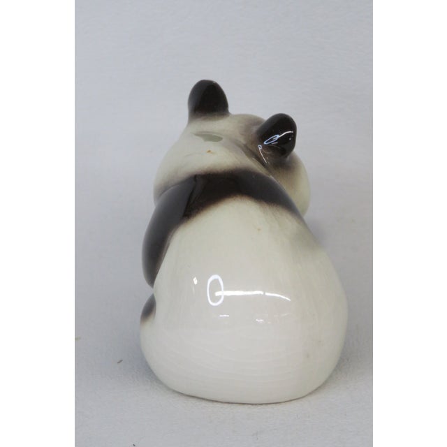 Goebel Porcelain Sitting Panda Bear 3600505 West Germany Figurine 4707b For Sale - Image 4 of 12