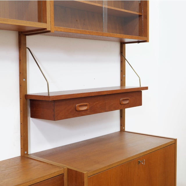 1960s Danish Teak Modular Wall Unit by Peter Sorensen for Ps Systems, 1960s For Sale - Image 5 of 11